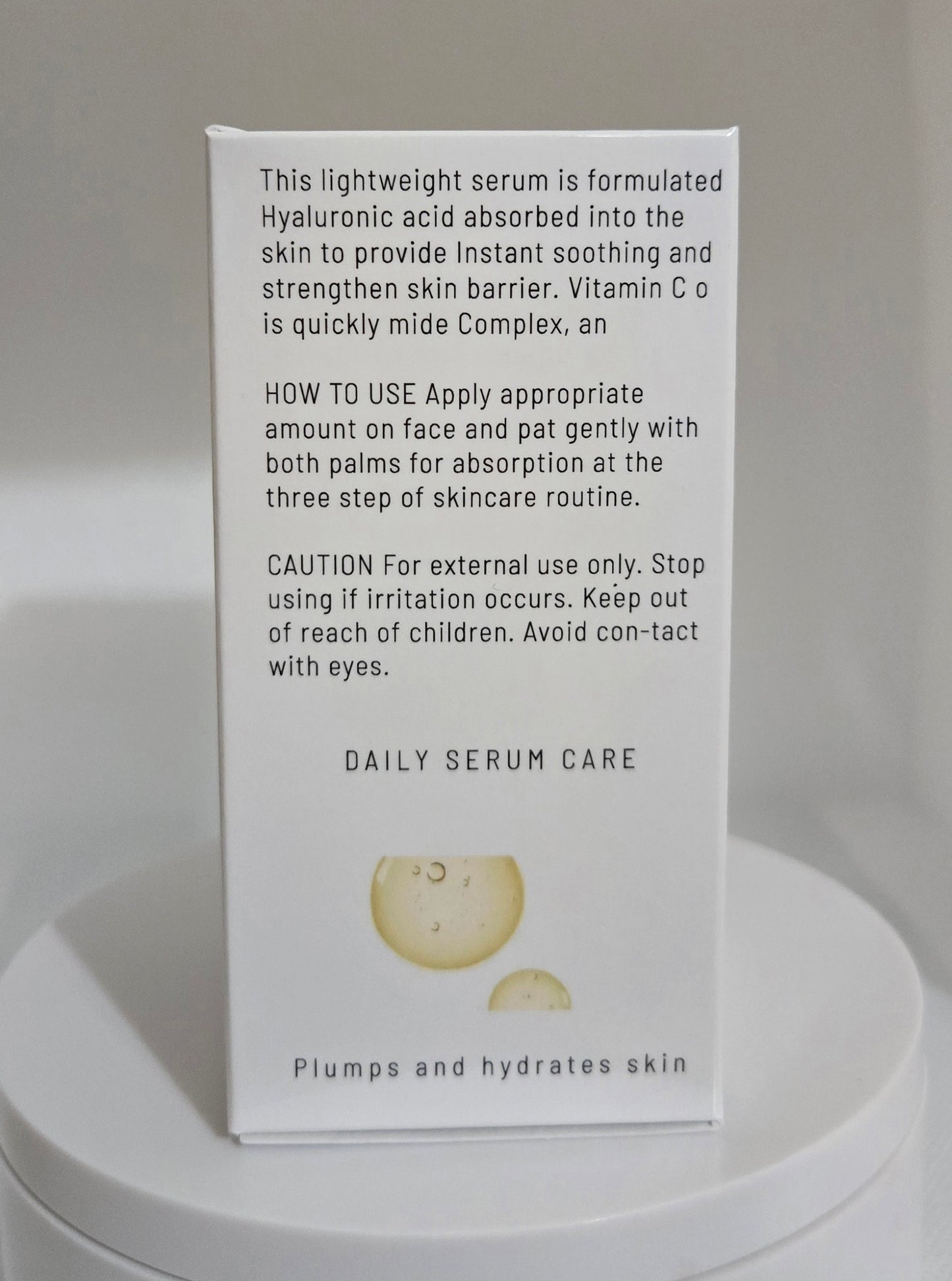 Hyaluronic acid +vitamin c
